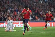Jonathan David has been in red-hot form for Lille this season.